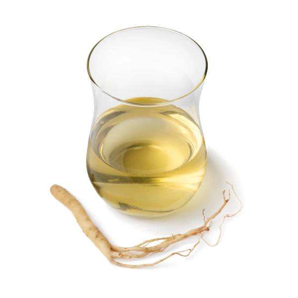 Ginseng tea with Ginseng root