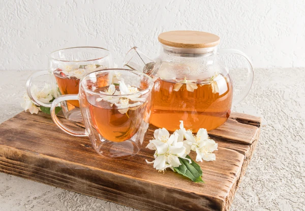 jasmine tea on table